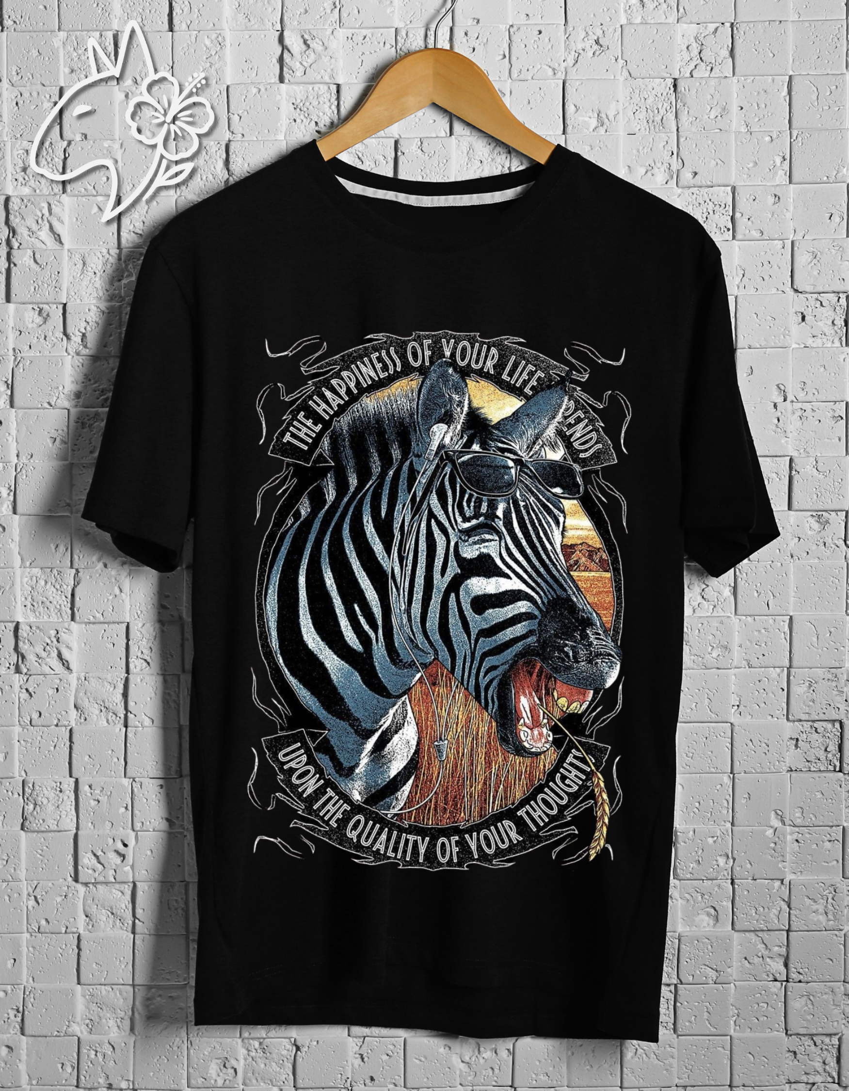 Think Happy Zebra - Unisex
