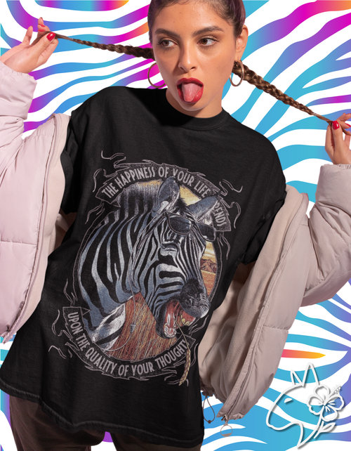 Think Happy Zebra - Unisex