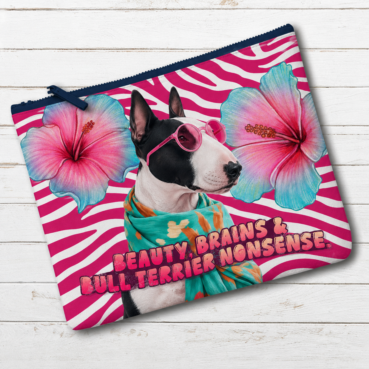 Bull Terrier Makeup bags