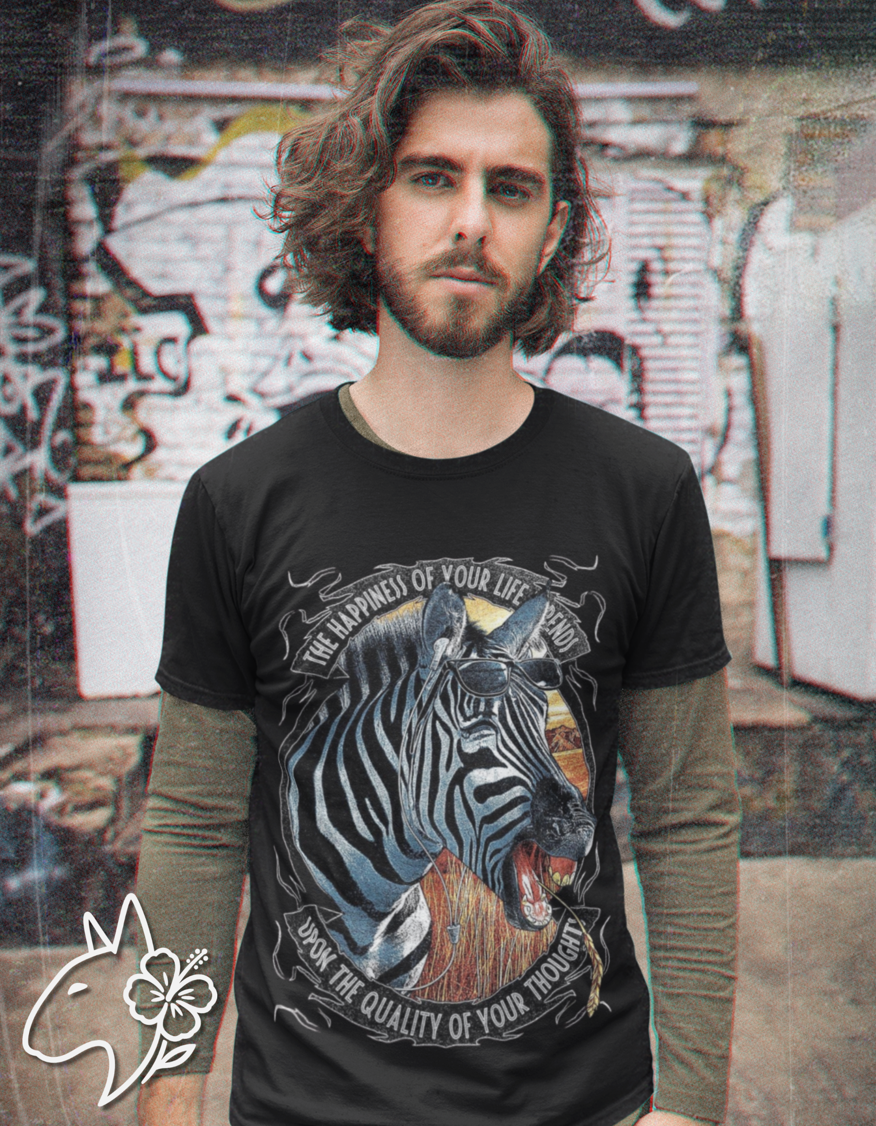 Think Happy Zebra - Unisex