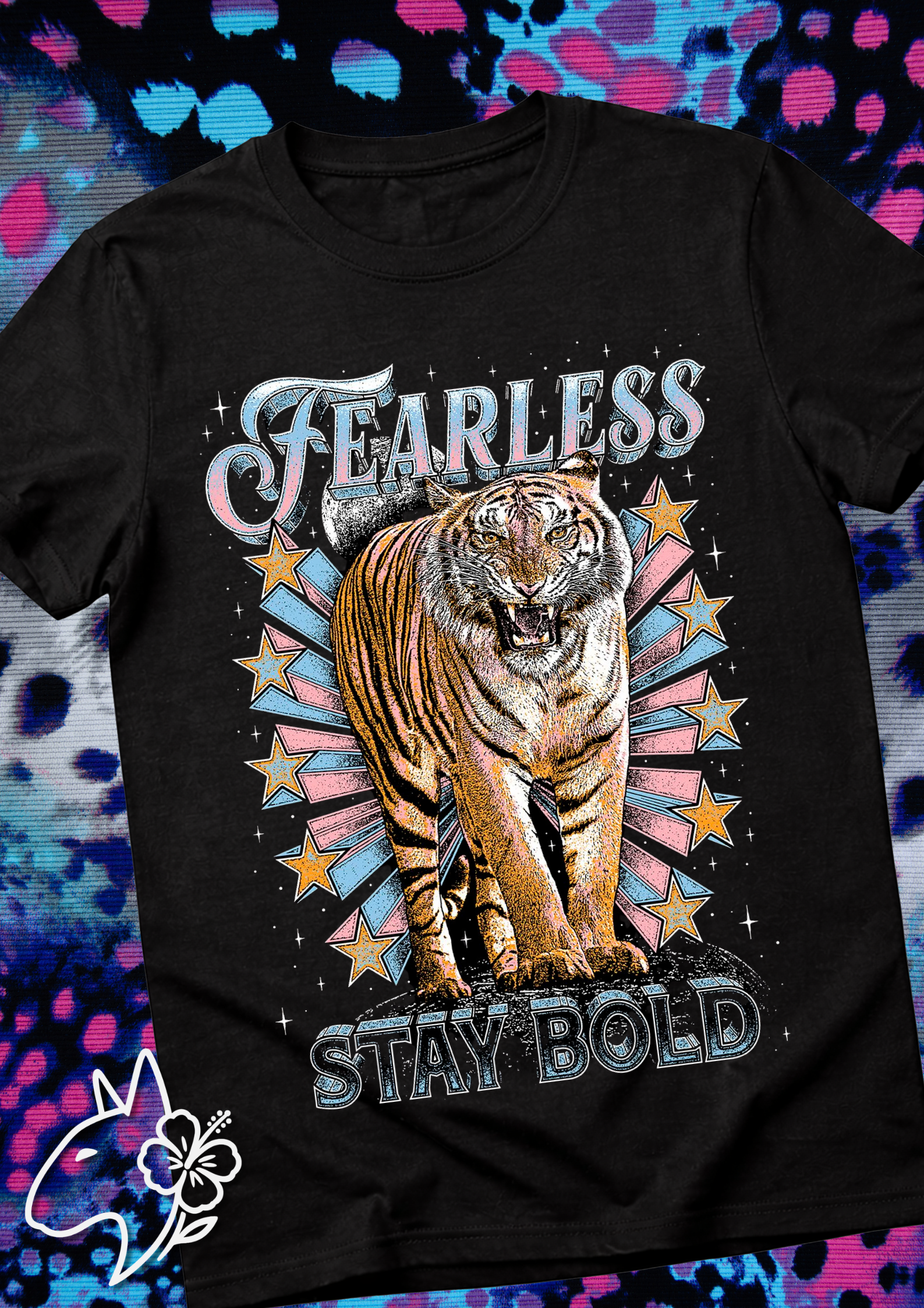 Fearless Tiger – Stay Bold Vintage Tee - Unisex