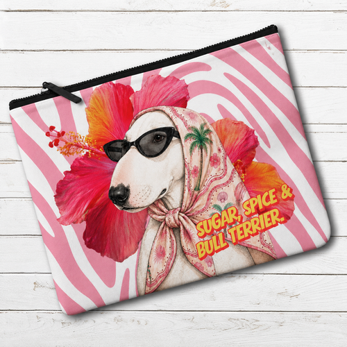 Bull Terrier Makeup bags
